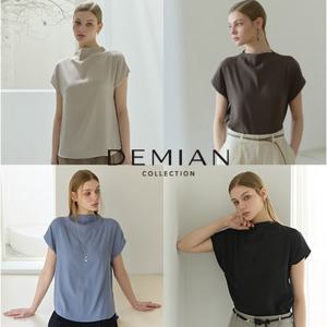 [데미안(DEMIAN)] 26SS 실키 플루이드 돌먼 슬리브 블라우스 4종