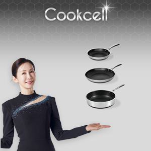 블랙큐브 쿡셀 홀로그램큐브 팬 3종세트(프라이팬22cm, 프라이팬28cm, 소테팬28cm)