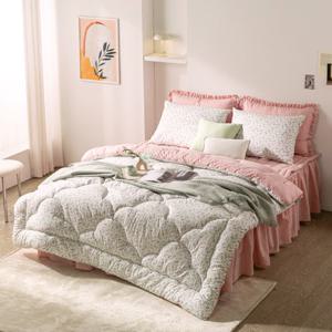 [Q/ 파격특가]26년 최신상 보몽드 국내생산 순면 100% 차렵이불 2장+베개커버2장