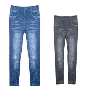 빅사이즈 나염 바지 진스타일여성레깅스 RL203052