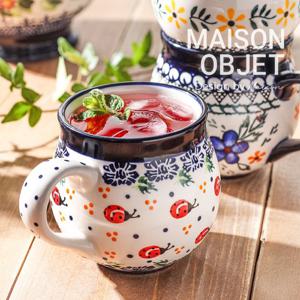 프라카 폴란드풍 도자기 레이디 머그 세트 2P