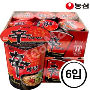 농심 신라면 소컵 (6입) 1박스