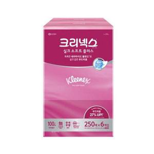 갤러리아_크리넥스 실크소프트 미용티슈 250매X6입