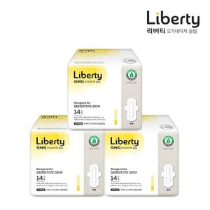 리버티 유기농 오가네이처 슬림 생리대 중형14Px3팩
