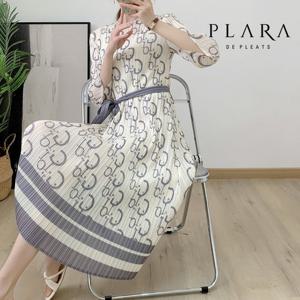 [플라라] (88까지)슬림럭셔리플리츠원피스+벨트SET_PK3SOP078C