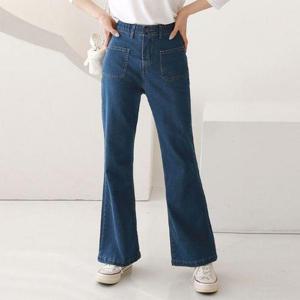 [유야]S-XL 앞포켓 스판 부츠컷 밴딩 청바지 데님팬츠 -PN0194H- 빅사이즈 루즈핏 여성 봄