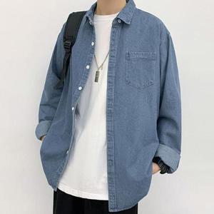 [OFK96RR4]남자 여자 청남방 빅사이즈 데님 캐주얼 패션