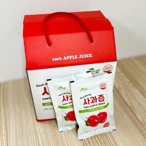 HACCP 인증 경북 의성 사과 100% 선물용 사과즙 100ml x25봉