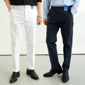 [맨즈북]봄가을 남성 클래식 면바지 일자 흰색치노팬츠 출근옷