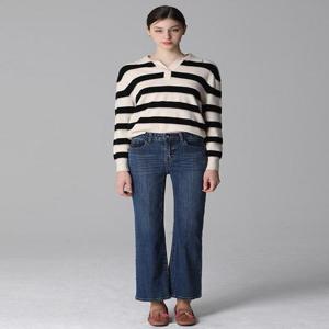 [르오트][홈쇼핑방송/르오트(LeOT)] 코튼 라이크라 아크웍 데님팬츠 (2종택일)-사이즈 4488까지