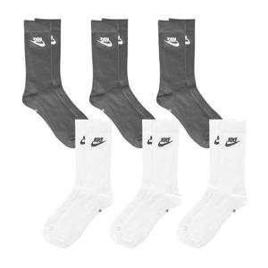 [나이키][3pack] 스포츠 쿠션 로고 크루삭스 장목 3PACK 블랙/화이트