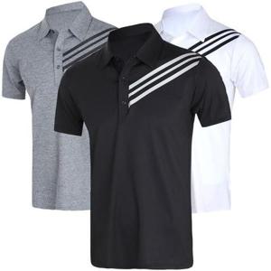 [노블진]사선 카라 반팔티 남성골프티셔츠 스포츠의류 골프티