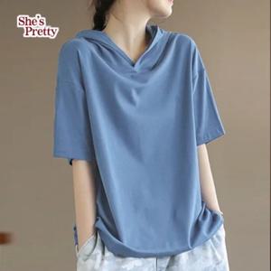 [쉬즈프리티] 모니카후드티셔츠