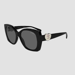 샤넬 하트 선글라스 스퀘어 화이트로고 CH5519 A71589 C501S4