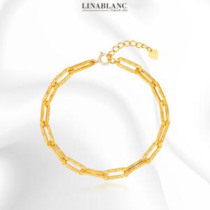 [우노카테네] 24K 글로우 컷팅클립체인 팔찌