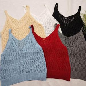 여성 나시조끼 니트 베스트 조끼 LD449 WFKQAJ8