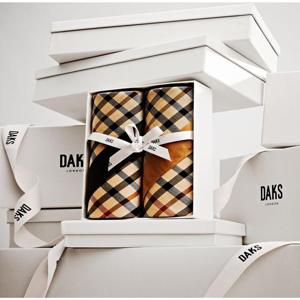 닥스 액세서리 [DAKS GIFT]하우스체크 면 손수건 2종세트  (DCHA6E002I2)