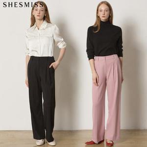 [쉬즈미스(SHESMISS)] 스트레치 투 턱 와이드 슬랙스 (택가격:168000원)