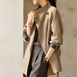 [몽벨리즈]드레이프하프트렌치코트 mde2302812