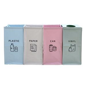 라온 재활용 분리수거함 대형 4P/비닐 쓰레기 휴지통