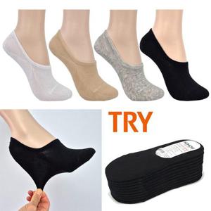 여성 TRY 노하우 페이크삭스 10켤레 안벗겨지는 면덧신양말 여름