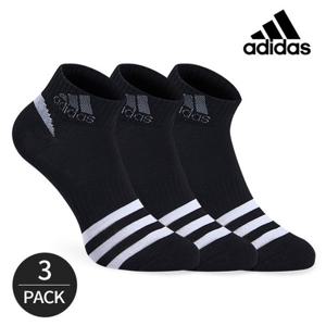 아디다스 여성 힐라인 발목양말 3P_BK