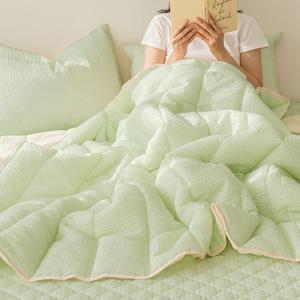 쉬즈홈 샤베트 시어서커 아사 양면 쿨링 여름 차렵이불 패드세트 Q