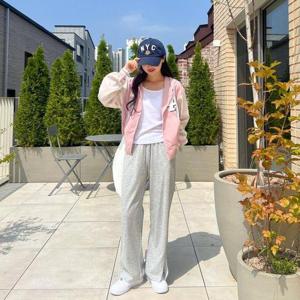 [옷자락]여자 가을 트임 컷팅 트레이닝복 추리닝 팬츠 바지