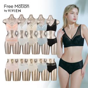 비비안 프리모션 타공몰드 볼륨업 노와이어 여성속옷세트 15종
