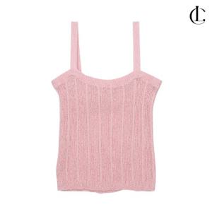 엘케이트 여성 나시티 민소매 레이어드 니트 뷔스티에 끈나시 LCR086