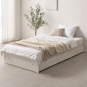 (착불) 필드 무헤드 3단 통서랍 원룸 수납 침대프레임 SS