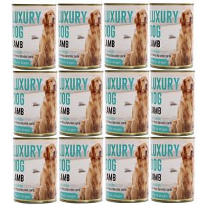 럭셔리독 청크 375g x12개 양고기 대용량 애견간식캔