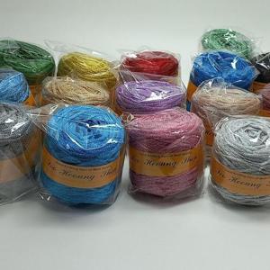 [BZI0IMN9_51]인견 레이온 반짝이 뜨개실 튜브사 가방 실