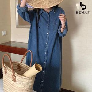 [베나프]디엘로 데님 롱원피스_BI1OP002