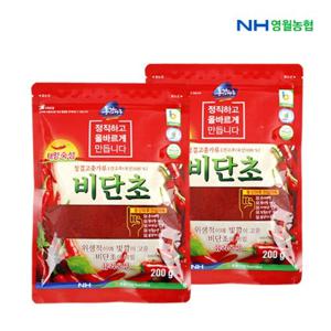 [영월농협] 동강마루 청결 고춧가루 비단초 200gx2팩