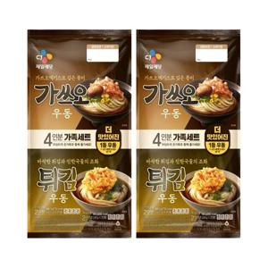 [CJ]가쓰오우동466g(2인)+튀김우동490g(2인) x2개