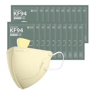 자우버탁 에버퓨어 새부리형 마스크(KF94)(베이지/대형) 100입