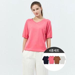 ★4종세트★브이넥면소프트니트4종세트