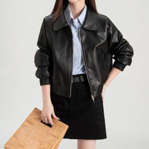 [쿠잉]여성 라이더 레더 숏 인조가죽 자켓/점퍼
