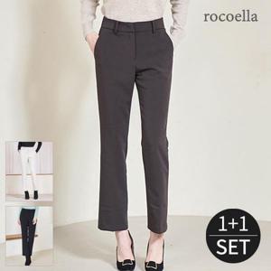 [로코엘라] 크루디 스트레치 밴딩 여성 웜기모 팬츠 1+1