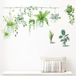 수채화 식물 벽스티커 벽 포인트 장식