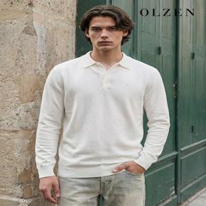 [올젠]스프링 자수 카라 니트 I (ZAE1ET1901)