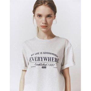 갤러리아_26년 여성 반팔 티셔츠 면 22수 이너 레이어드 루즈핏 그래픽