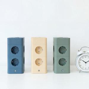 [어썸] 8구 고용량 4000W 플러그 스위치형 큐브 타워 멀티탭 USB-C타입 3color