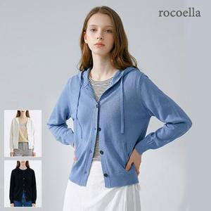 [로코엘라] 베럴 시스루 여성 후드 가디건