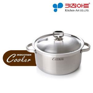 키친아트 인덕션 쿠커 스텐냄비 양수 24cm