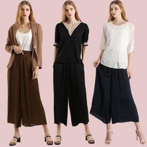 [H2.모데나]  ★80%인하특가★ 시원 와이드 스커트 팬츠 3종 택1