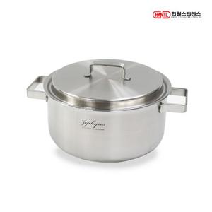 한일스텐레스 제피로스 인덕션냄비 통5중 304스텐 양수냄비 18cm