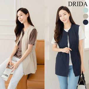 [드리다]여자 여름 가벼운 경량 바스락 빅사이즈 베스트 조끼 40-50대 미시 중년여성 캐주얼 엄마옷 출근