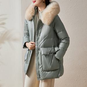 [프리미엄] 델리어 폭스퍼 덕 다운 패딩